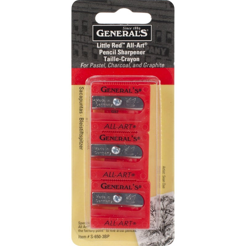 General's General Pencil All-Art Sharpener, Pack of 3, Little Red (S6503BP) - Image 1